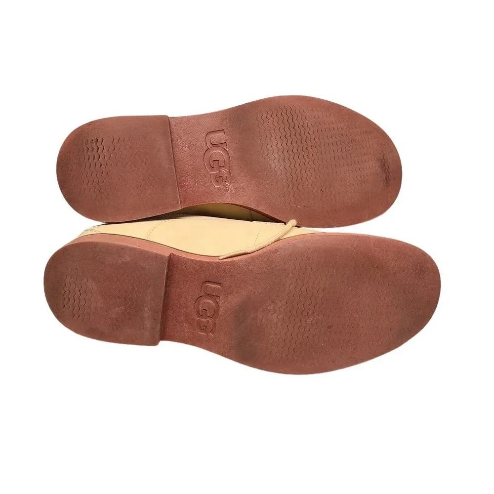 UGG Shoes Mens Size 10 Tan Klayton Lace Up Oxford Classic Preppy - Picture 5 of 13